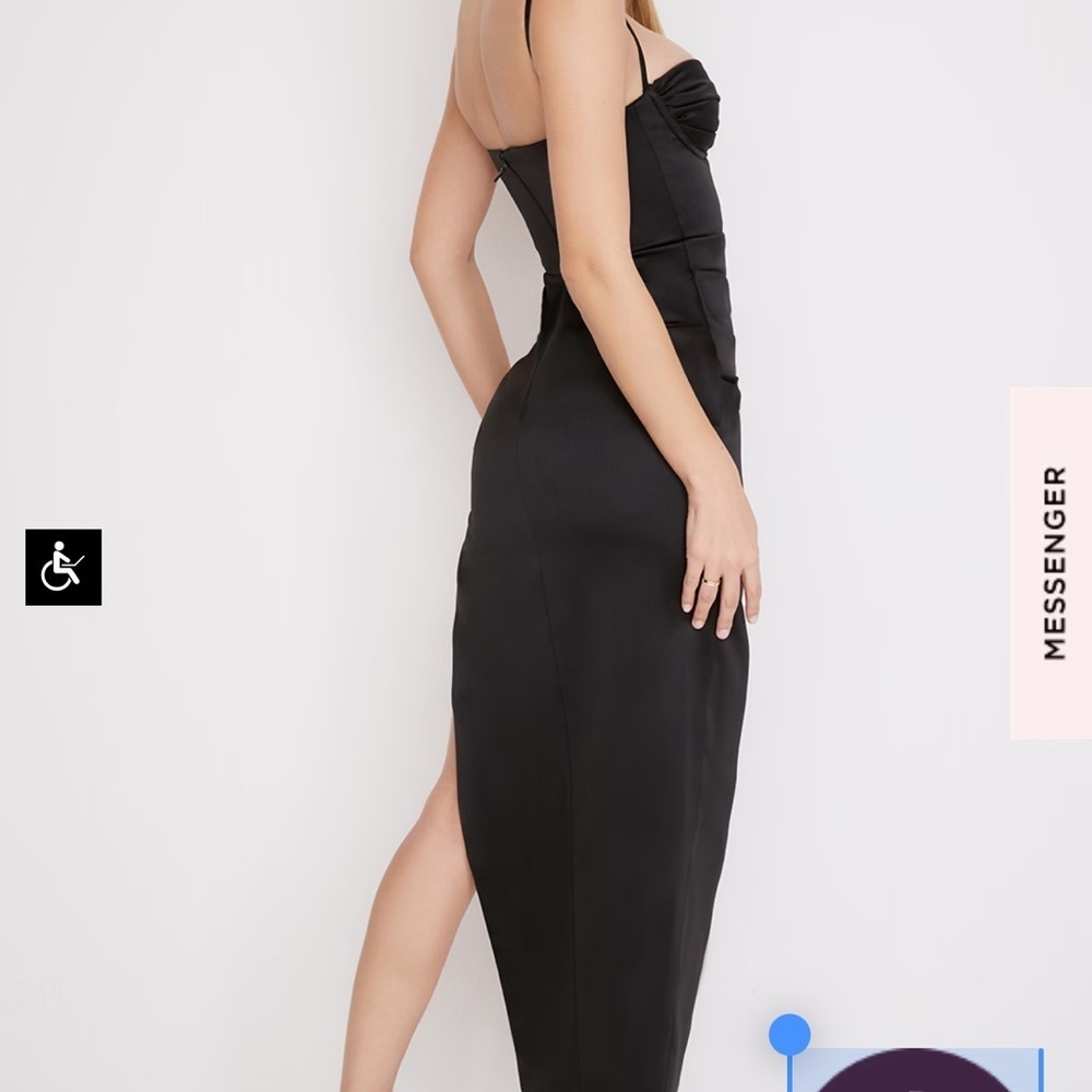 NWOT House of CB Flora S plus cup Black Dress - Picture 4 of 15